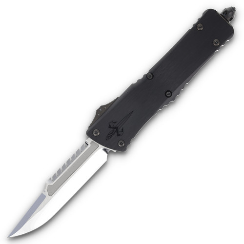 Microtech Interceptor Combat Troodon Hefted Black Alloy Mirror Polish