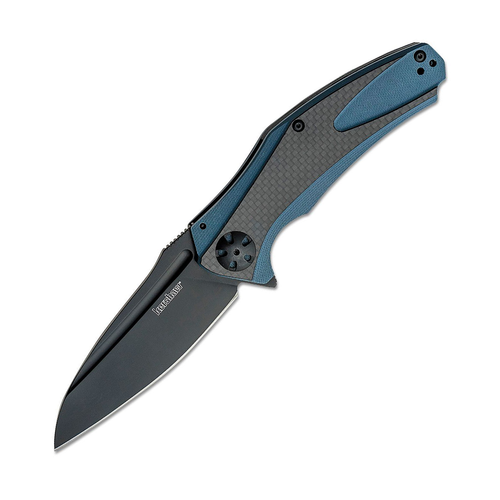 Kershaw Natrix XL Blue and Gray Folding Knife 3.75in Black Drop Point