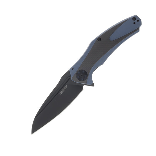 Kershaw Natrix XL Blue and Gray Folding Knife 3.75in Black Drop Point