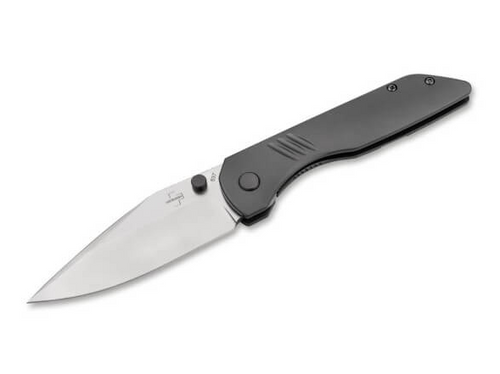 Boker Plus Max Folding Knife 3.31 Inch Plain Uncoated Clip Point
