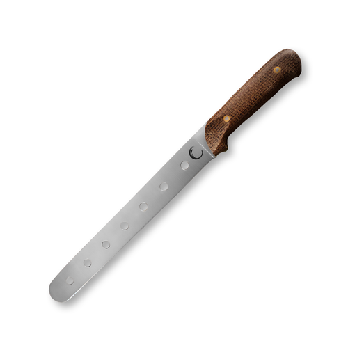 LT Wright Wild Harvest Chef Pauls Slicing Knife AEB-L Brown Burlap Micarta