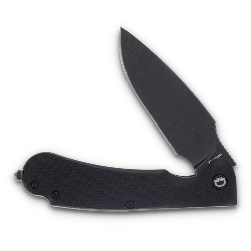 Daggerr Knives Fielder Folding Knife Black Stonewash plain drop point