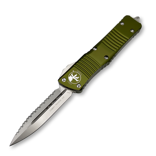 Microtech Combat Troodon DE Gen III OD Green Apocalyptic Full Serrated