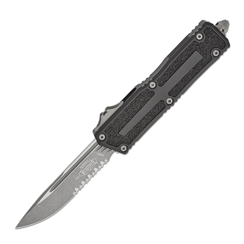 Microtech Scarab II SE Gen III Apocalyptic Partial Serrated DROP POINT