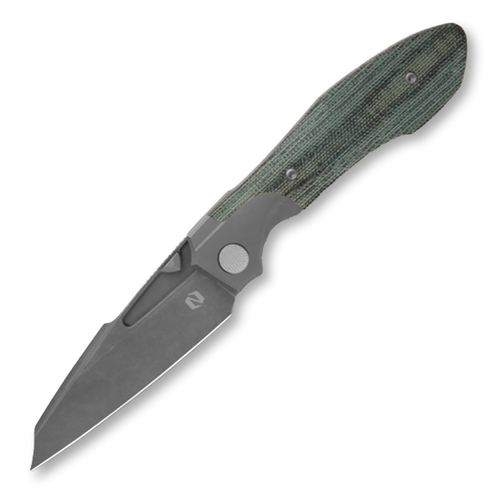Null Knives Voodoo Green and Bronze 3.6in Plain Stonewash Wharnliffe Front Open