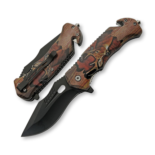 Szco 4.75 Inch Buck Rescue Linerlock