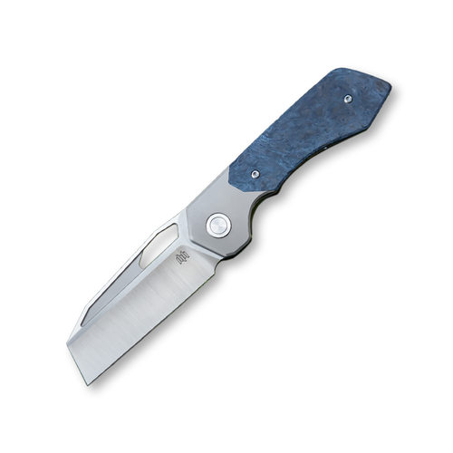 HIGH GRAIN KNIVES DEVILLE BLUE CARBON FIBER PLAIN SATIN