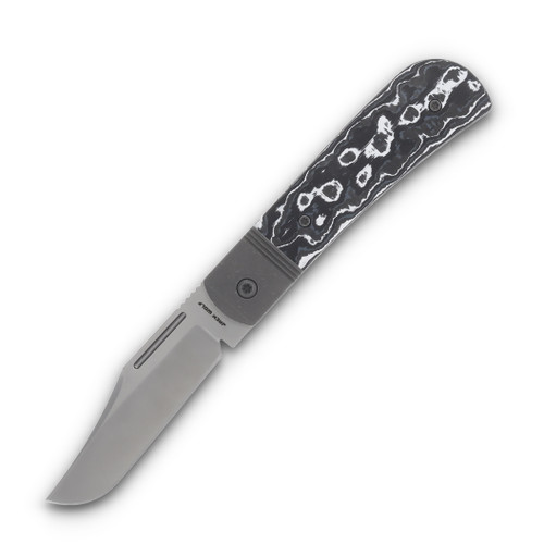 Jack Wolf The Benny Folding Knife White Storm FatCarbon