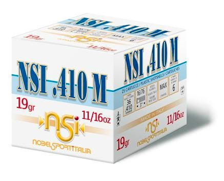 Nobel Sport NSI .410 Bore 3in #7.5 Shot 11/16 oz Max Dram Ammo 25 Rd