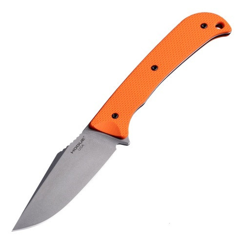 Hogue Extrak Orange 3.3in Tumbled Finish Clip Point Fixed Blade Knife