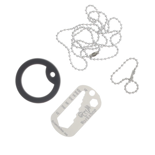 Grim Workshop Multi Wrench Dog Tag: EDC Wrench and Bit Driver  GWDTAGWREN 