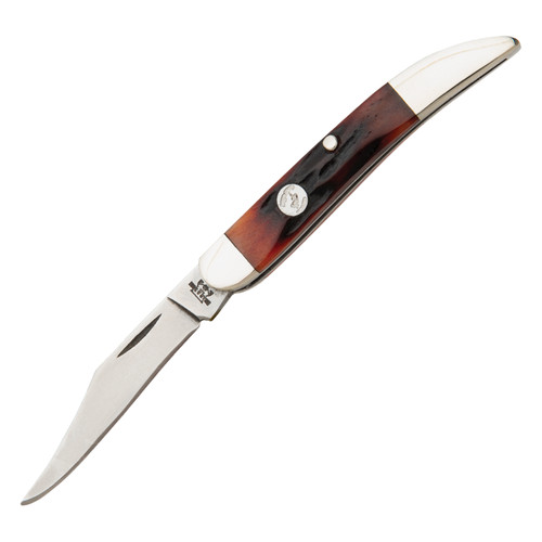 Bear & Son Little Toothpick Folding Knife Red Stag Bone BRCRSB1935