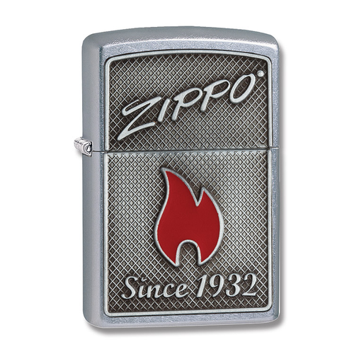 Zippo Street Chrome Zippo Flame Lighter