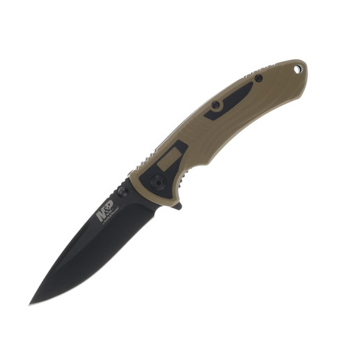 Smith & Wesson M&P M2.0 Ultra Glide Folding Knife FDE 2.75in Black Drop Point 1085903