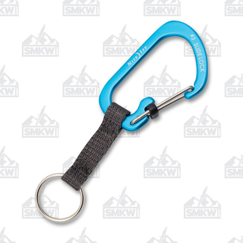 Nite Ize Slidelock Key Ring Blue