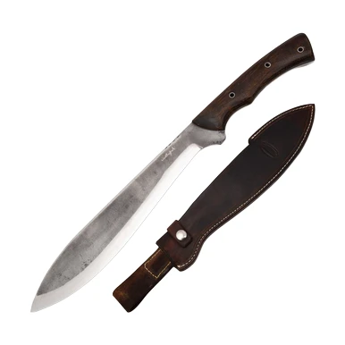 Weatherford Kukri Chopper 1095 Carbon Steel Bushcraft Blade Hickory