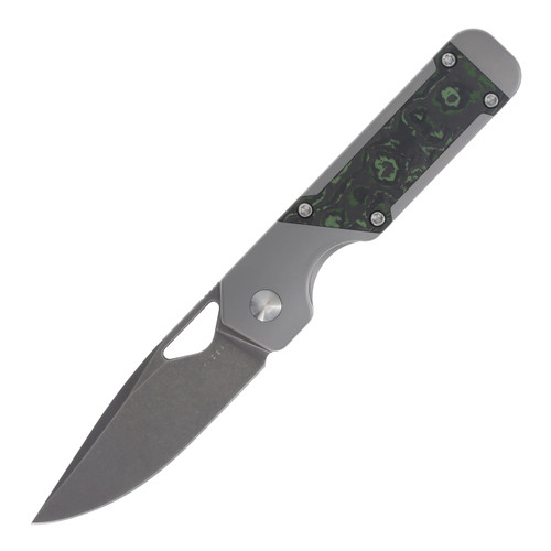 Kizer Mini Militaw Jungle Wear 2.82 Inch Plain Drop Point Front Open 1