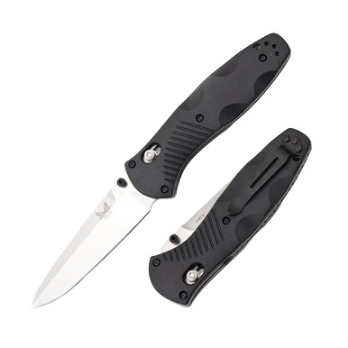 Benchmade Barrage AXIS Lock Folding Knife Satin/Black