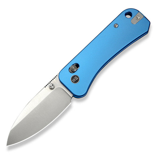 We Knife Co Banter 2 Folding Knife 2.87in Plain Blue Aluminum