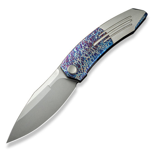 We Knife Co Sine Wave Folding Knife Flamed Titanium WE23069B-4