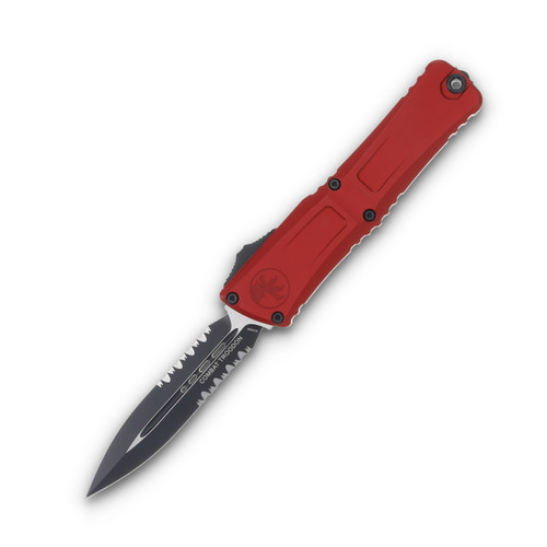 Microtech Combat Troodon DE Gen III Red Partial Serrated