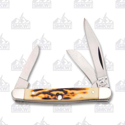 3 7/8 Yellow Delrin® Large Stockman - Bear & Son Cutlery