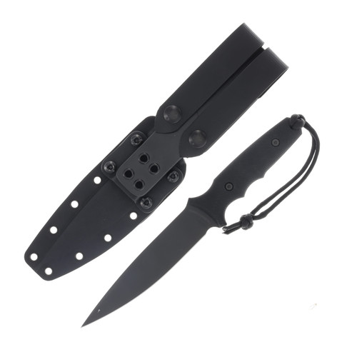 Spartan Harsey Clandestina Black Handle Black Blade Kydex Black Sheath SB57BKBKKYBK
