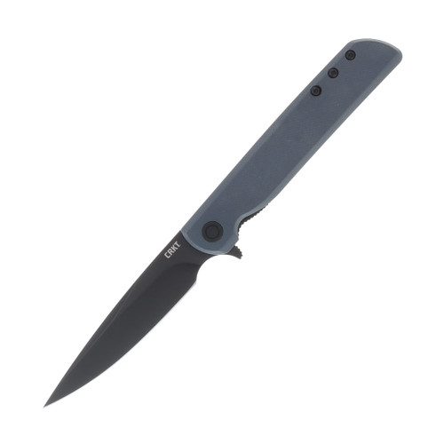 CRKT LCK Folding Knife 3.38in Plain Edge Gray G10 Oxide Coated CR3801KN