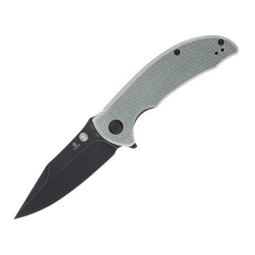 Tenable Knives REI Green Micarta Handle Blackwash 14C28N Blade