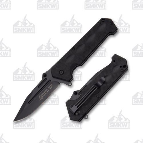 Puma SGB BlackCat 45 Tactical Folding Knife 3.5in Plain Edge G10