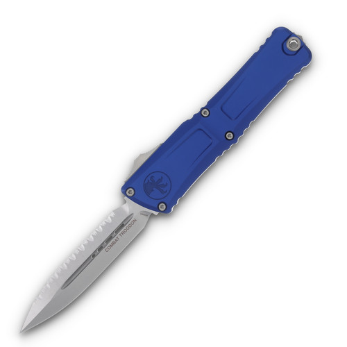 Microtech Combat Troodon D/E Gen III Navy Blue Stonewash Full Serrated