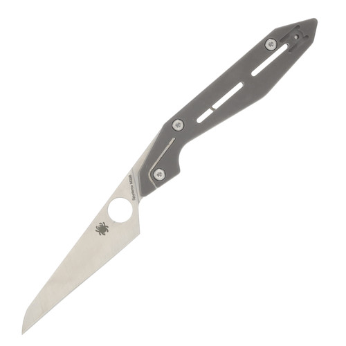 Spyderco NAND Folding Knife 3.19 Inch Plain Satin Wharncliffe SPC270TIP