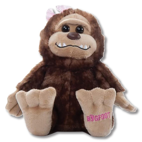 The Petting Zoo Wild Onez Bigfoot Girl Large 12in Animal Plushie