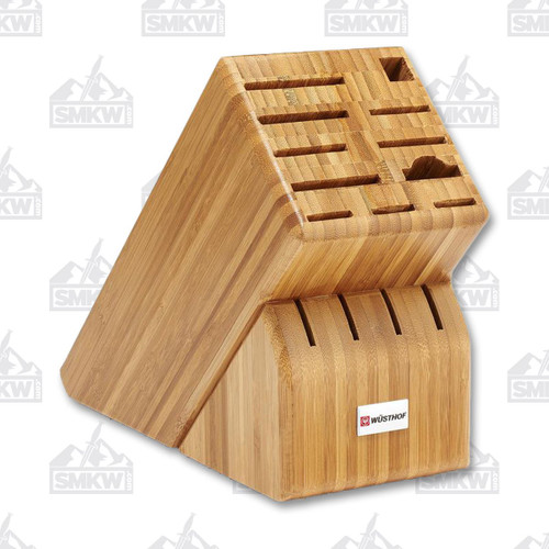 Wusthof 15-Slot Bamboo Wood Knife Storage Block