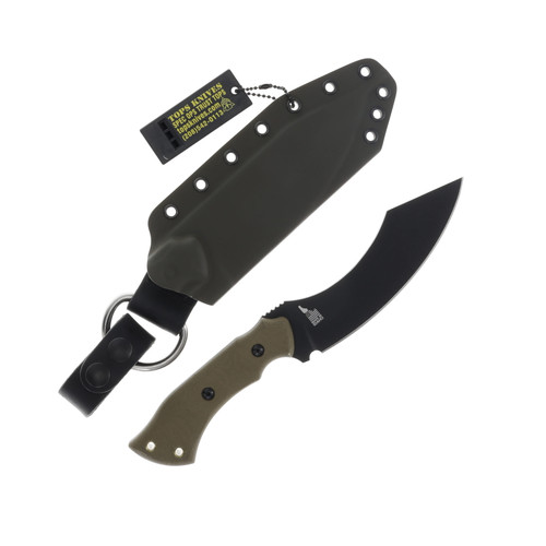 TOPS 1027 Karambit Fixed Blade Knife G10 3.5in Stone Coated Drop Point TPELPNX1