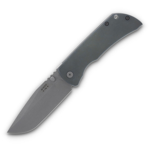McNee's MAC2 3.5 Folding Knife Green/Blue Smooth Titanium