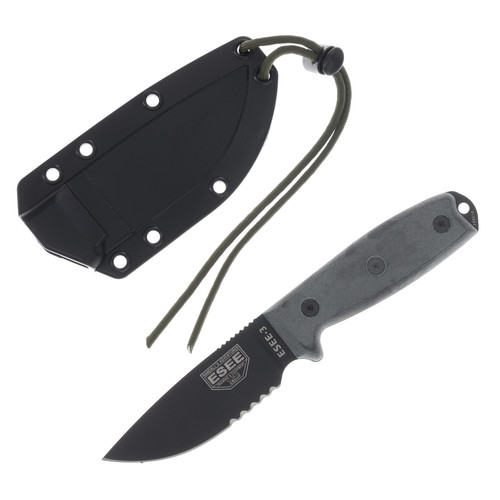ESEE-3S 3.88Inch Black Blade Modified Black Sheath ESEE3SM-B