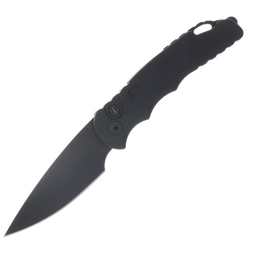 Pro Tech TR-5 Auto Operator Folding Knife Black 3.25in Sterile Black DLC Blade AUPTT503-OPERATOR