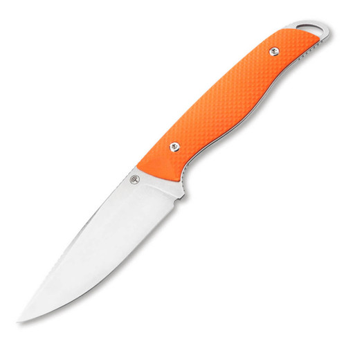 Boker USA Backcountry Fixed Blade Knife Brushed Magnacut/Orange G-10 with Kydex Sheath