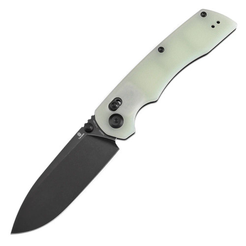 Tenable Kryo Crossbar Knife Jade G10 3.58in Plain Blackwash Drop Point