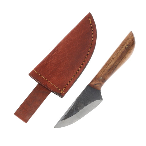 Szco 6.5" Forged Bark Skinner Wood Leather Sheath HS4453