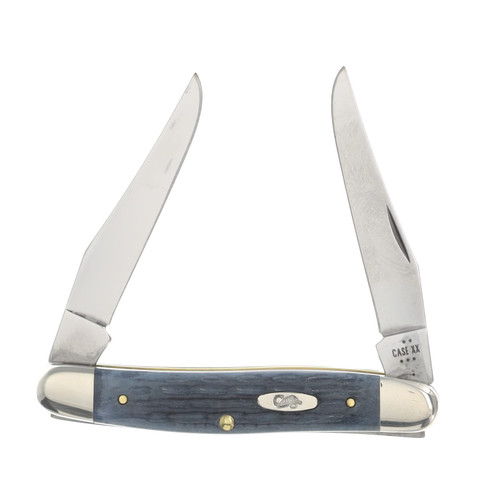 Case XX Pocket Worn Muskrat Folding Knife Crandall Jig Gray Bone CA58418