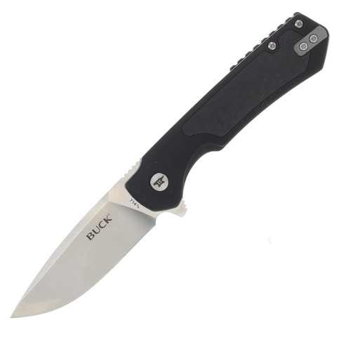 Buck Stinger Folding Knife 3 Inch Plain Satin Drop Point Boxed BU14158