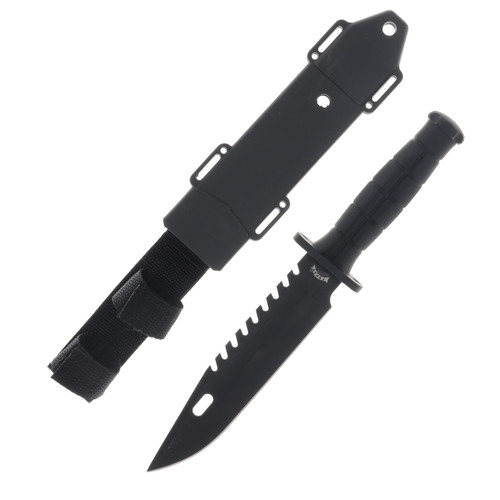 Frost Cutlery Tactical Fixed Blade Knife with Sheath 6.5in Blade FRFC34B