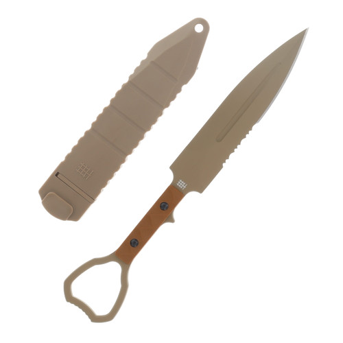 Halfbreed Compact Clearance Knife XL/Dark Earth Sculpted Handles/K110 CCK01XLDE