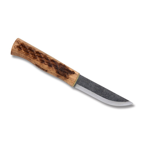 Condor Norse Dragon Fixed Blade 3.8in Plain Edge Burnt American Hickory Wood