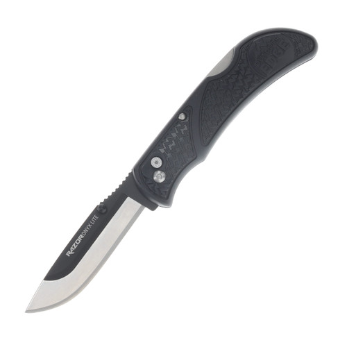 Outdoor Edge 3.0 Onyx Folding Knife 3in Satin Drop Point Blade OEOX30C