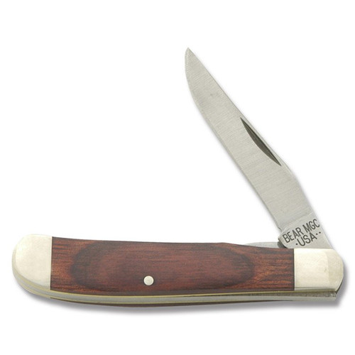 Bear & Son Rosewood Mini Trapper Linerlock Folding knife