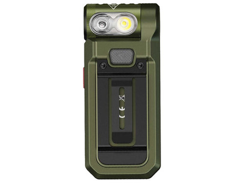 Fenix SW05R-RED Clip On Flashlight with Red Light Spruce Green