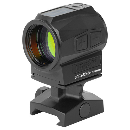 Holosun SCRS Red Dot 1x20mm 2 MOA Red Dot Multi-Reticle Black Anodized Aluminum Housing Solar Charging Aspheric Sight 